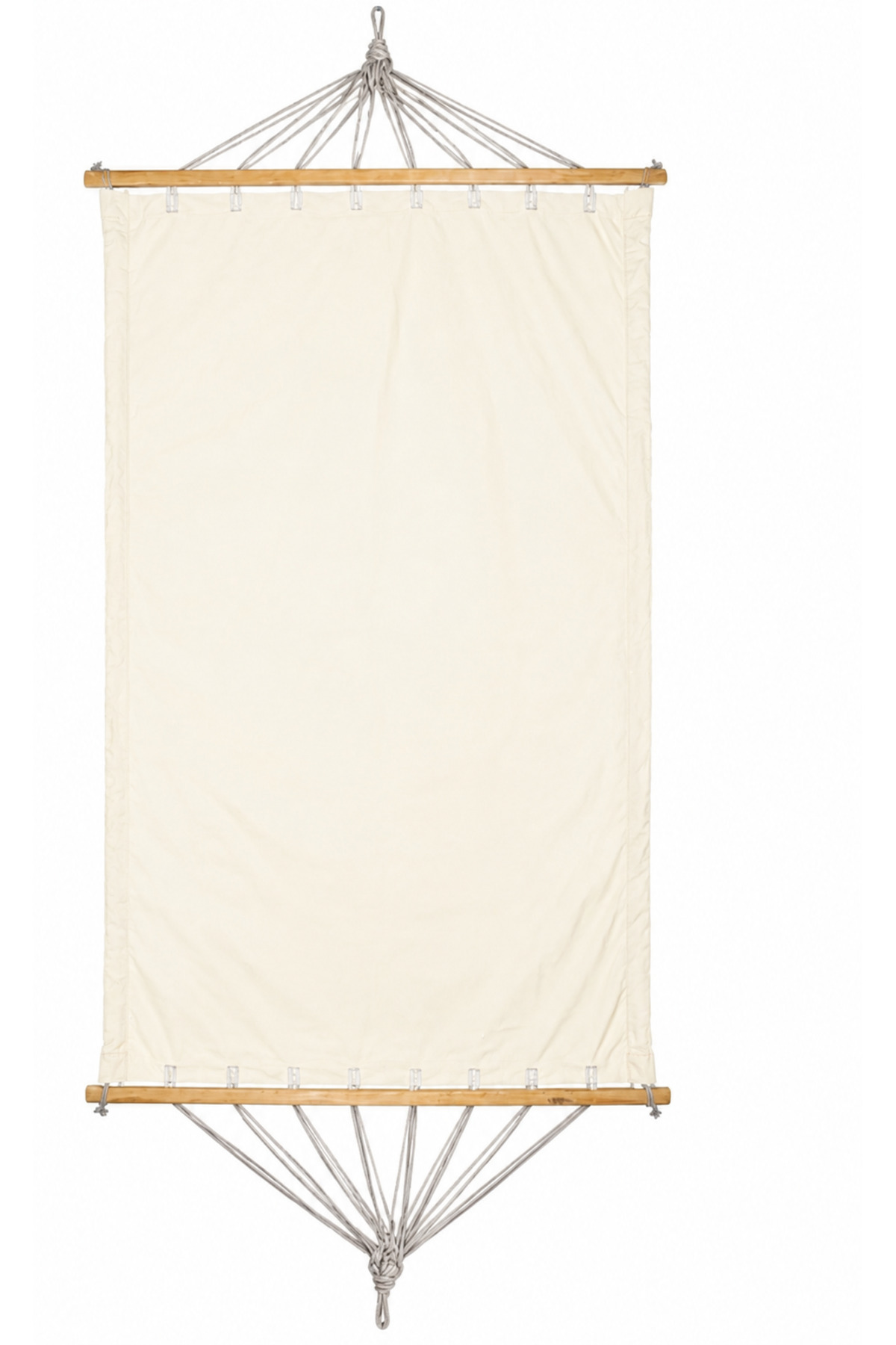 ÜÇ Kişilik Bahçe Hamağı 120x190 cm | Kumaş Hamak | 300 Kg Dayanıklı | Yıkanabilir | Yerli Üretim | Bağlama İpli - 1