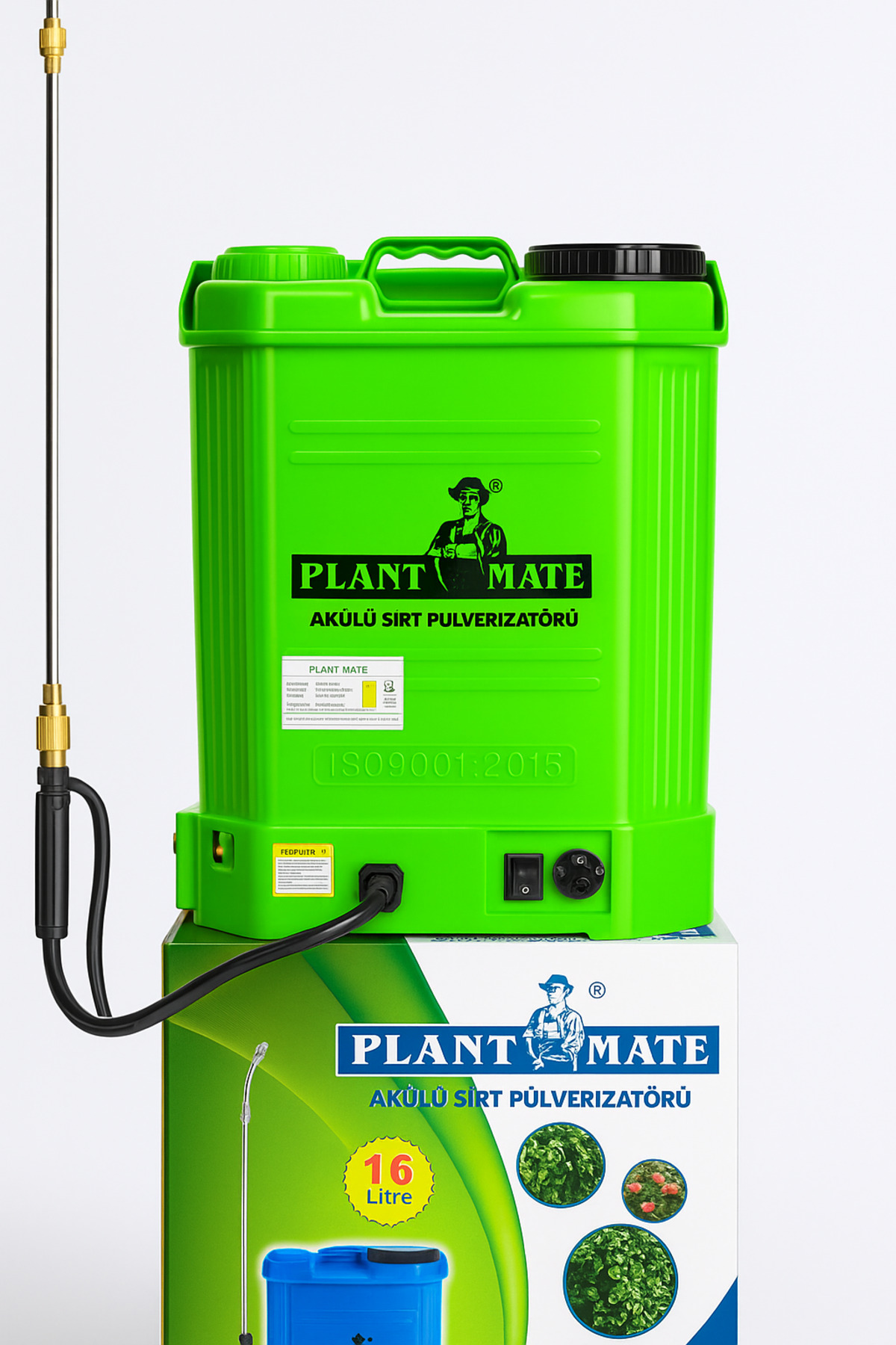 Garden Tools Plantmate Marka 16 Lt Şarjlı Akülü Sırt Ilaçlama Pompası Makinesi - 1