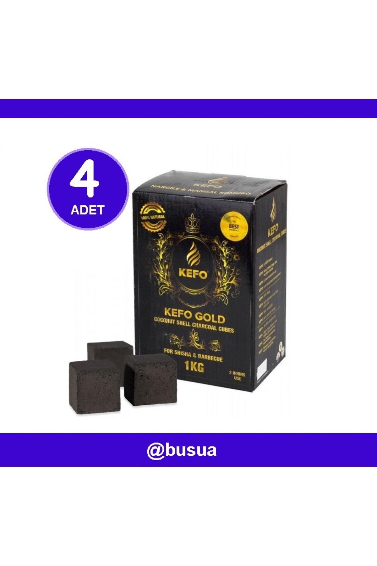 Yüksek Performanslı Nargile & Barbekü Kömürü 4 Kg Süper Fiyat - 1
