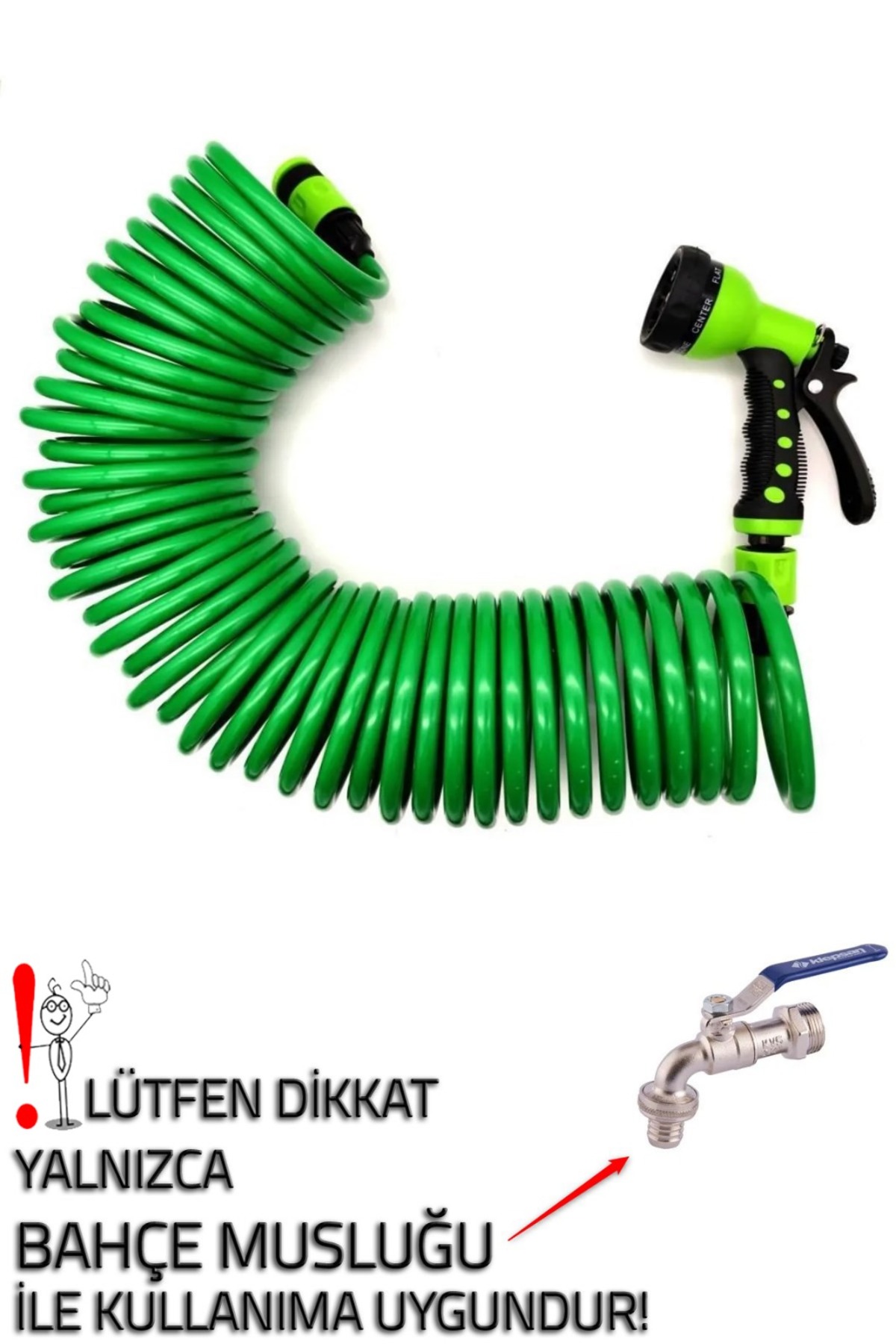 Spiral Bahçe Sulama Hortum Seti 7,5 Mt