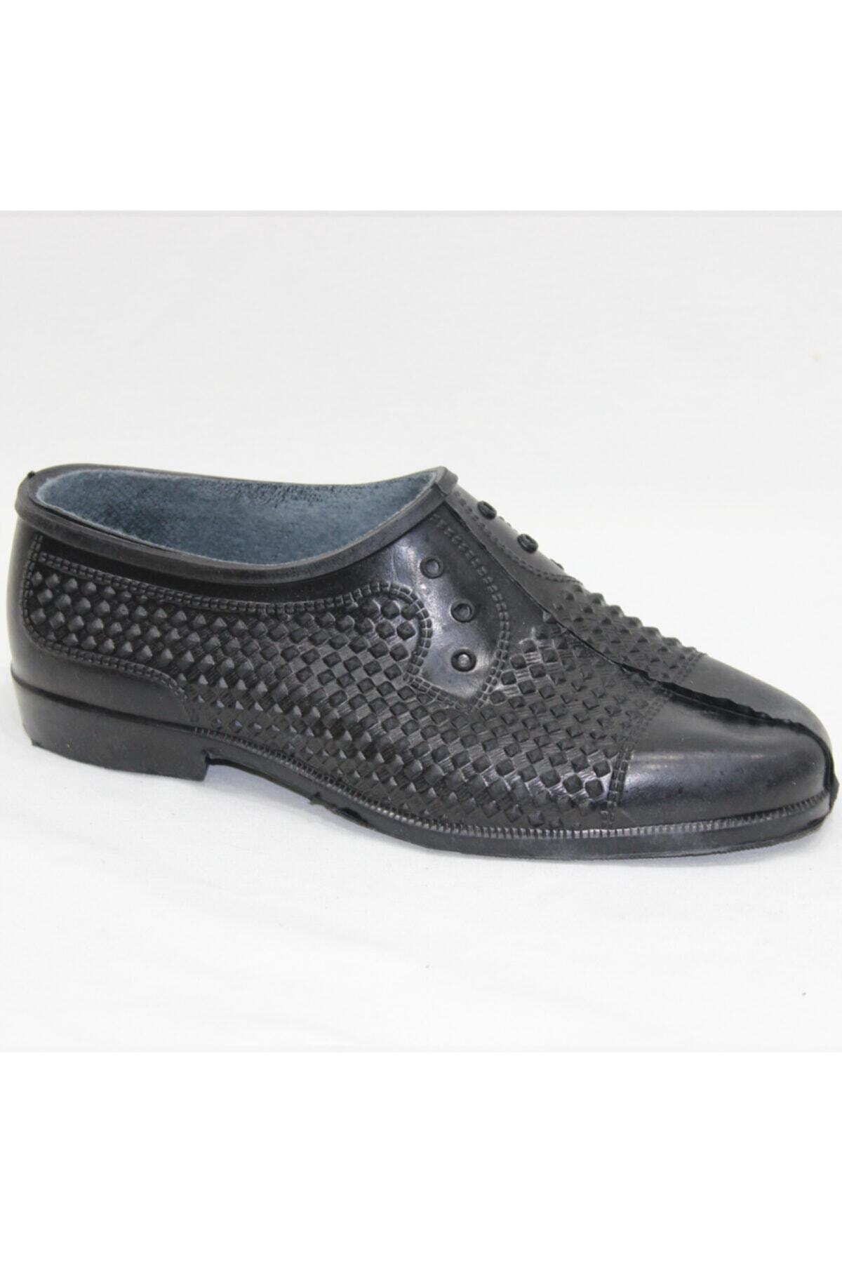 Erkek Yarım Hasırlı İş Bahçe Tarla Lastik Ayakkabısı