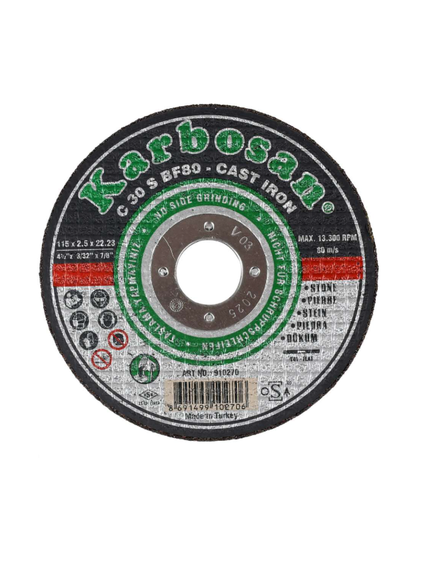 İSPİRAL TAŞI KARBOSAN 115 mm*2.5*22 SC GRANİT MERMER KESİCİ (910270)