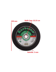 İSPİRAL TAŞI KARBOSAN 230 mm*3.2*22 SC GRANİT MERMER KESİCİ 910300