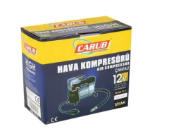 Hava Kompresör Carub 12 Volt Siyah Hortumlu Çakmaklık Giriş 150 Psi