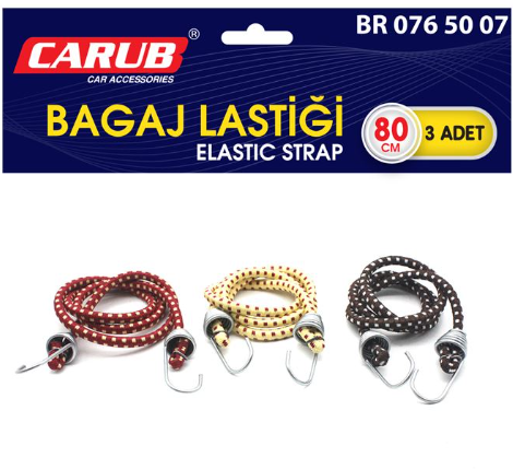 CARUB Bagaj Ahtapot Lastik 3lü Set 80>180cm